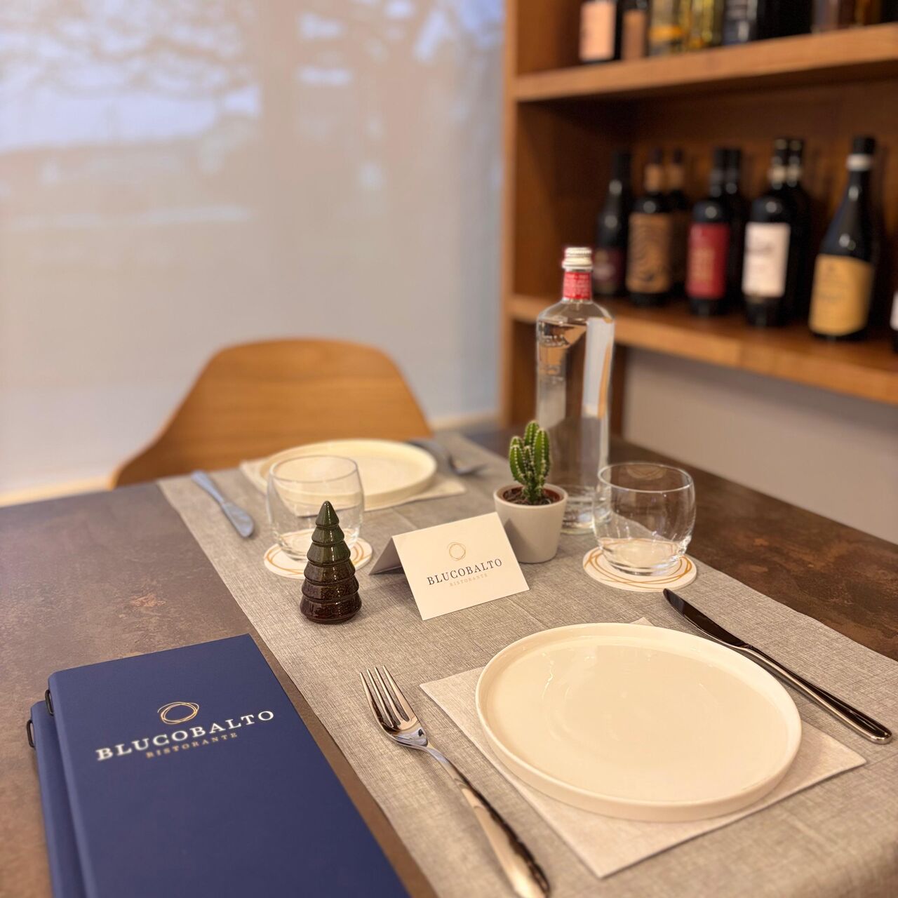 Interno del ristorante Blucobalto